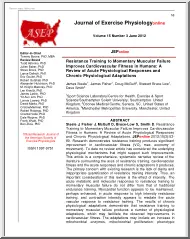 Resistance Training to Momentary Muscular Failure Improves Cardiovascular Fitness in Humans, A Review of Acute Physiological Responses and Chronic Physiological Adaptations