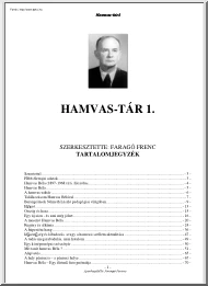 Faragó Ferenc - Hamvas tár 1.