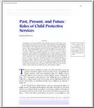 Patricia A. Schene - Past, Present, and Future Roles of Child Protective Services