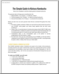 The Simple Guide to Kickass Kombucha