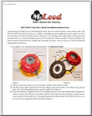 RST and RXT Twin Disc Clutch Installation Instructions