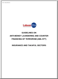 Guidelines on Antimoney Laundering and Counter Financing of Terrorism, Insurance and Takaful Sectors