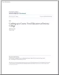 Christina A. Cyr - Cooking up a Course, Food Education at Pomona College