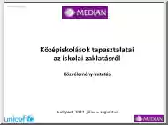 Középiskolások tapasztalatai az iskolai zaklatásról
