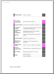 Toyota Mirai, 2018 Owners manual