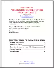 Sensei Paul Fox - Welcome to Beginners Guide to the Martial Arts