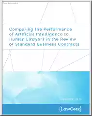 Comparing the Performance of Artificial Intelligence to Human Lawyers in the Review of Standard Business Contracts