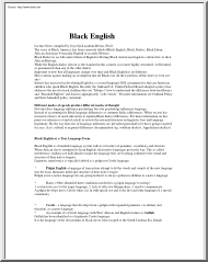 Black English