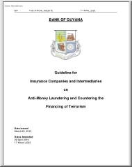 Guideline for Insurance Companies and Intermediaries on Anti-Money Laundering and Countering the Financing of Terrorism