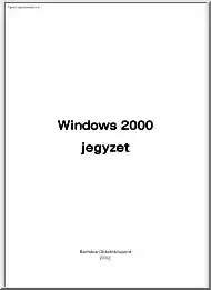 Barhács - Windows 2000 jegyzet