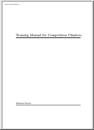Michael Doyle - Training manual for competition climbers