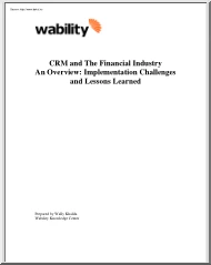 CRM and the financial industry