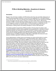 PCBs in Building Materials, Questions and Answers