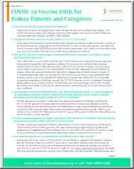 COVID-19 Vaccine FAQs for Kidney Patients and Caregivers