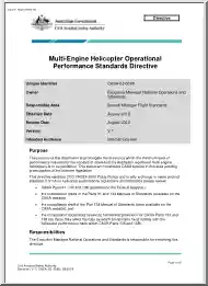 Multi Engine Helicopter Operational Performance Standards Directive