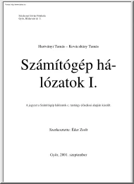 Hartványi-Kovácsházy - Számítógép hálózatok I.