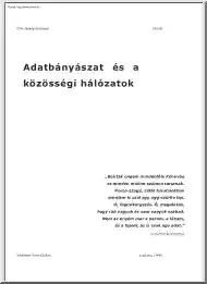 Kovács Zoltán - Adatbányászat és  közösségi hálózatok