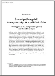 Balázs Péter - Az európai integráció támogatottsága és a politikai ciklus