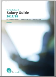 The Work Search Salary Guide for PR and Corporate Communications Professionals