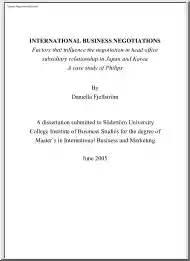 Daniella Fjellstrom - International Business Negotiation