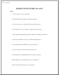 Hamlet Study Guide