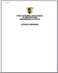 Amity Regional High School, Student Handbook