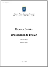 Károly Péter - Introduction to Britain, A textbook for students of English