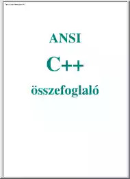 ANSI C++ összefoglaló