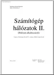 Éder-Kovácsházy-Hartványi - SZIF Számítógép Hálózatok II., 2000