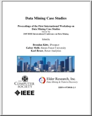 Brendan-Gabor-Karl - Data Mining case studies, Proceedings of the First International Workshop on Data Mining Case Studies
