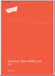 Myanmar, News Media Law