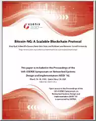 Eyal-Gencer-Sirer - Bitcoin NG, A Scalable Blockchain Protocol