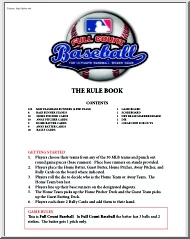 The Rule Book, Full Count Baseball