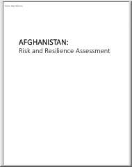 Afghanistan, Risk and Resilience Assessment