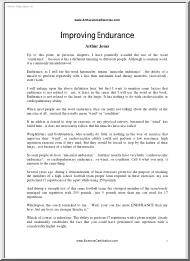 Arthur Jones - Improving endurance