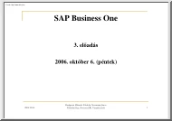 Váradi László - SAP Business One 3-5 előadás
