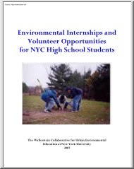 Environmental Internships and Volunteer Opportunities for NYC High School Students