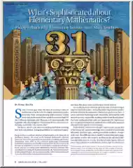 Whats Sophisticated about Elementary Mathematics