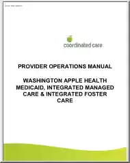 Provider Operations Manual, Washington Apple Health Medicaid, Integrated Managed Care and Integrated Foster Care