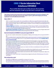 COVID-19 Vaccine Information Sheet, AstraZeneca, COVISHIELD