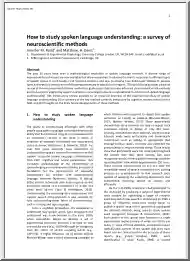 Jennifer-Matthew - How to Study Spoken Language Understanding, A Survey of Neuroscientific Methods
