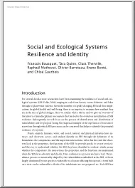 Social and Ecological Systems Resilience and Identity