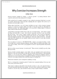 Arthur Jones - Why Exercise Increases Strength