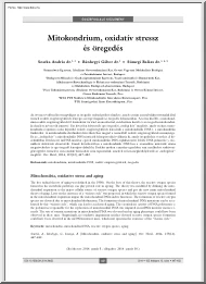 dr.Szarka-dr.Bánhegyi-dr.Sümegi - Mitokondrium, oxidatív stressz és öregedés