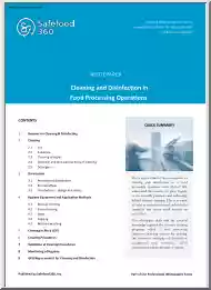Cleaning and Disinfection in Food Processing Operations, Whitepaper
