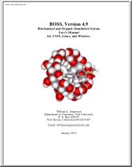 William L. Jorgensen - Biochemical and Organic Simulation System Users Manual for UNIX, Linux, and Windows