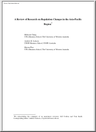 Chang-Jackson-Wee - A Review of Research on Regulation Changes in the Asia-Pacific Region