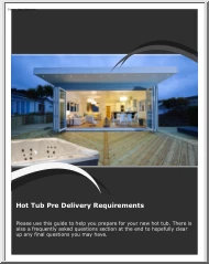 Hot Tub Pre Delivery Requirements