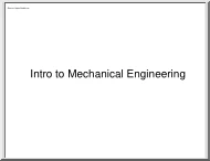 Intro to Mechanical Engineering
