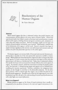 Yossi Berlow - Biochemistry of the Human Orgasm